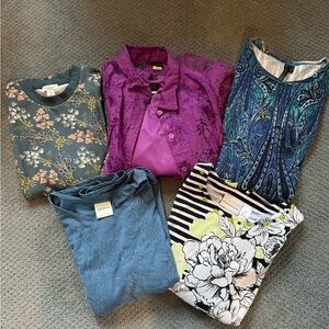 Ladies 5-Blouse Bundle- size M
